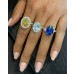 7.75ct Oval Sapphire Three-Stone Ring lifestyle