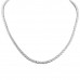 11.75 Carat Oval Shape Lab Diamond Tennis Necklace