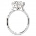 2.75 Carat Oval Shape Lab Diamond Solitaire Ring profile