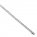 7.9 carat Emerald Cut Lab Diamond East-West Tennis Bracelet diagonal