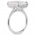 8.11 carat Radiant Cut Lab Diamond Solitaire Ring profile