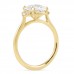 2.5 carat Oval Lab Diamond Seven-Stone Milgrain Ring side