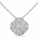 Diamond 18k White Gold Pendant Necklace