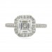 asscher cut diamond halo engagement ring