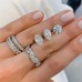 4.95 ct Pear Shape Diamond "Up & Down" Eternity Band lifestyle