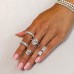 6.53 carat Oval Lab Diamond Signature Wrap Engagement Ring lifestyle hand