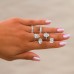 4.34 carat Pear Lab Diamond Solitaire Ring lifestyle hand