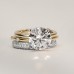 2.70 carat Round Lab Diamond Two-Tone Solitaire Ring lifestyle stack
