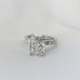 3.58 carat Radiant Cut Lab East-West Radiant Pave Ring lifestyle flat lay