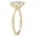 3.2ct Lab Grown Cushion Cut Diamond Solitaire Side