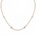 .55 carat TW Diamond by the Yard Rose Gold Necklace