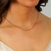 .55 carat TW Diamond by the Yard Rose Gold Necklace lifestyle