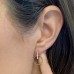 Pave Bar Diamond Drop Studs lifestyle