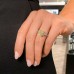 2.66 carat Fancy Light Yellow Radiant Diamond Three-Stone Ring lifestyle