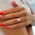 2.53 carat Cushion Cut Diamond Compass Prong Ring lifestyle