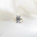 5.01 carat Hybrid Step-Cut Invisible Gallery™ Engagement Ring lifestyle solo