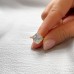 2.5 carat Oval Lab Diamond Seven-Stone Milgrain Ring lifestyle finger