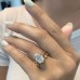 4.06 carat Oval Lab Diamond Two-Tone Solitaire Engagement Ring lifestyle