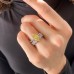 2.56 carat Fancy Vivid Yellow Marquise Lab Diamond Ring lifestyle