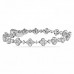 4.95 carat Diamond 18k White Gold Bracelet