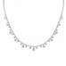 Dangling Bezel Set Diamond Necklace