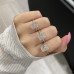 3 carat Radiant Cut Diamond Pave Basket Engagement Ring lifestyle