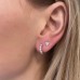 Geometric Pave Diamond Studs lifestyle