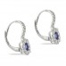 SAPPHIRE AND DIAMOND DROP EARRINGS
