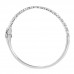 2.61 carat Lab Diamond Cluster Bangle Bracelet profile