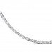 5.44 carat Emerald Lab Diamond East-West Bezel Tennis Necklace closeup