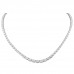12.56 carat Oval Lab Diamond Graduating Tennis Necklace