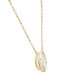 1.55 carat Oval Lab Diamond Bezel Pendant side