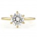 1.73 carat Round Lab Diamond Solitaire Super Slim Ring top