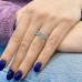 1.56ct Round Lab Diamond Pave Engagement Ring lifestyle