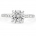 1.75 carat Round Lab Diamond Signature Wrap Ring flat