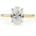 1.78ct Oval Lab Diamond Solitaire Engagement Ring top