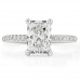 1.61ct Radiant Cut Lab Diamond Engagement Ring front