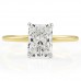 1.71 carat Radiant Cut Lab Grown Diamond Solitaire Ring top