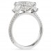 2.84 carat Radiant Cut Lab Diamond Three-Stone Engagement Ring side