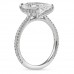 3.24 carat Lab Radiant Cut Diamond Engagement Ring