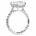 6.53 carat Oval Lab Diamond Signature Wrap Engagement Ring profile
