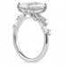 2.85 carat Emerald & Baguette Cut Lab Diamond Ring profile