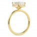 2.24 carat Radiant Cut Lab Diamond Solitaire Hidden Halo™ Ring profile