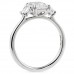 1.76 carat Radiant Cut Lab Diamond Double Prong Three-Stone Ring profile