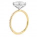 3.15 carat Round Lab Diamond Pave Band Ring profile