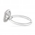 1.50ct Cushion Diamond Halo Engagement Ring back