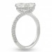 Radiant Cut Moissanite Swoop Engagement Ring profile