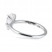 1.01ct Pear Shape White Gold Solitaire Engagement Ring rear