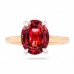 Pink Tourmaline Rose Gold Solitaire Ring