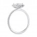1.20ct Marquise Diamond Classic Halo Engagement Ring profile